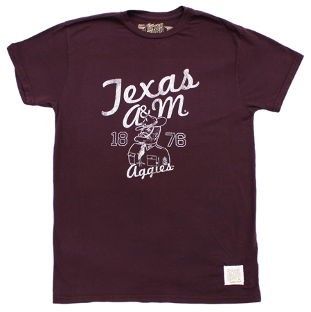 Original Retro Brand College Vault Texas A&M 1876 Ol' Sarge tshirt shirt American made