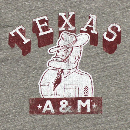 Original Retro Brand College Vault Texas A&M Ol' Sarge tshirt shirt American made USA