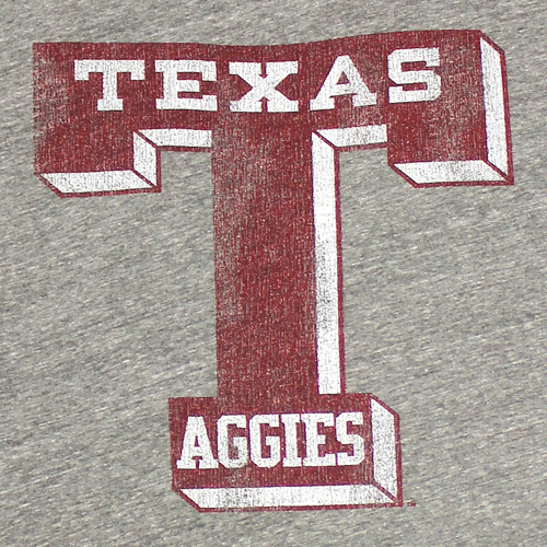 Original Retro Brand College Vault Texas A&M T shirt American USA made 